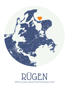 Create Your Personalized Rügen Map – Custom Text & Symbols!