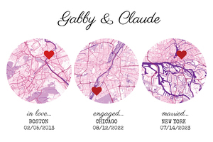 "Create Your Love Story Map: Personalized Pink-Style Relationship Milestones"