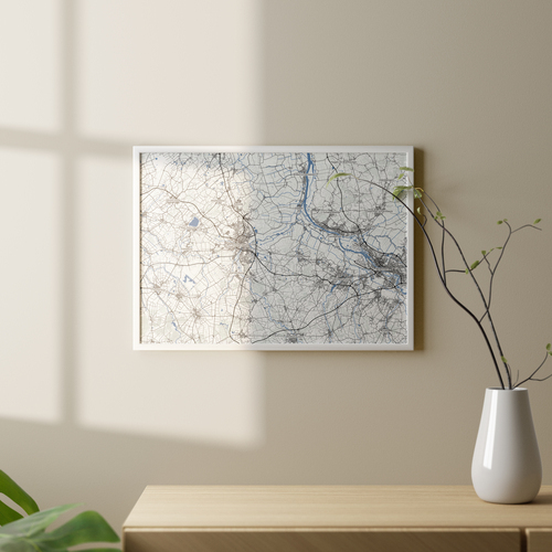 Create Your Own Custom Map - Personal Gift, Poster, or Decor