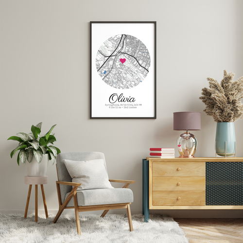 Create Your Custom Baby Birth Poster with All Key Details