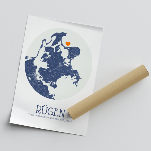 Create Your Personalized Rügen Map – Custom Text & Symbols!