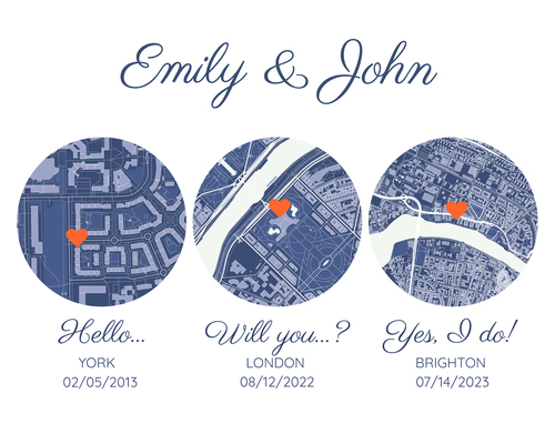 Create Your Personalized Wedding Maps – Capture Special Moments in Style