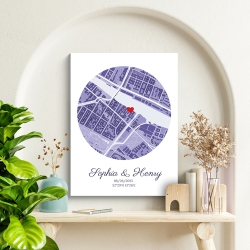 "Create Your Custom Wedding Map Poster - Personalized for Your Special Day"